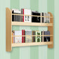 2-Shelf Floating Bookcase Contemporary Style Wood Wall Mounted Book Shelf 39.4"L x 4.3"W x 24.4"H Natural Clearhalo 'Bookcases' 'furn' 'furn_bookcases' 'Furniture' 'furniture_bookcases' 'kitchen' 'kitchen_bookcases' 'Living Room Furniture' 'Office Furniture' 4726941