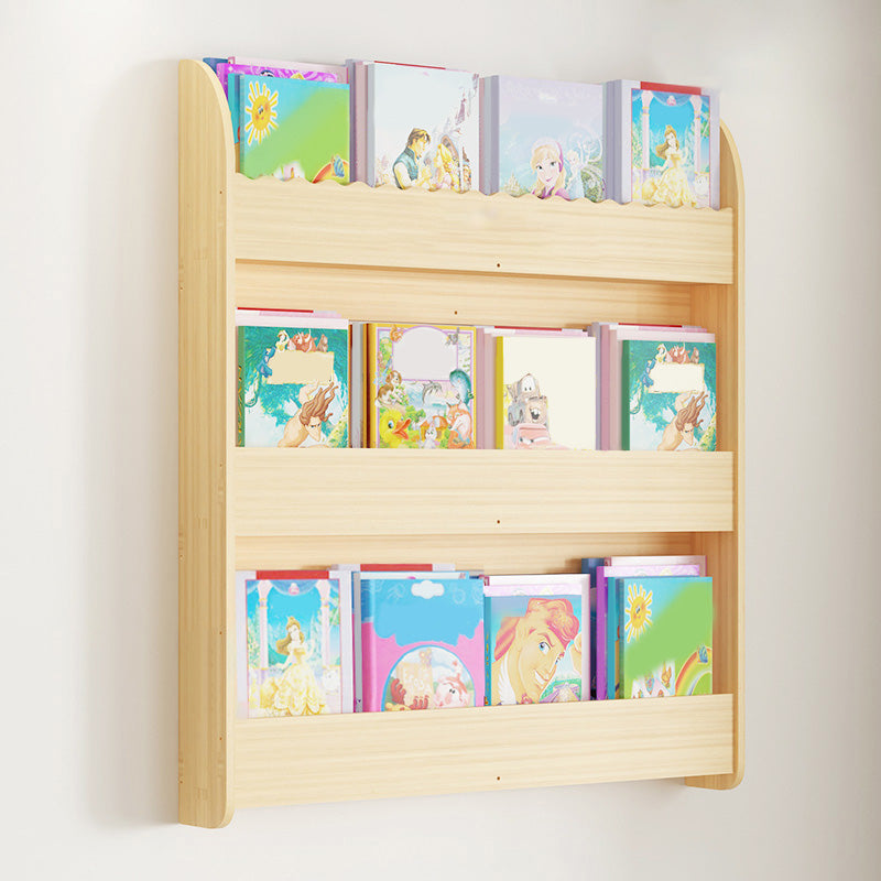 Contemporary Style Bookshelf Solid Wood Wall Mounted Bookcase for Home Office 31.5"L x 4.3"W x 36.2"H Clearhalo 'Bookcases' 'furn' 'furn_bookcases' 'Furniture' 'furniture_bookcases' 'kitchen' 'kitchen_bookcases' 'Living Room Furniture' 'Office Furniture' 4726959