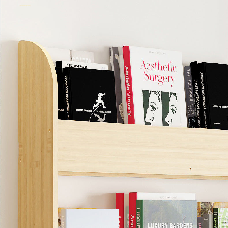 Contemporary Style Bookshelf Solid Wood Wall Mounted Bookcase for Home Office Clearhalo 'Bookcases' 'furn' 'furn_bookcases' 'Furniture' 'furniture_bookcases' 'kitchen' 'kitchen_bookcases' 'Living Room Furniture' 'Office Furniture' 4726960