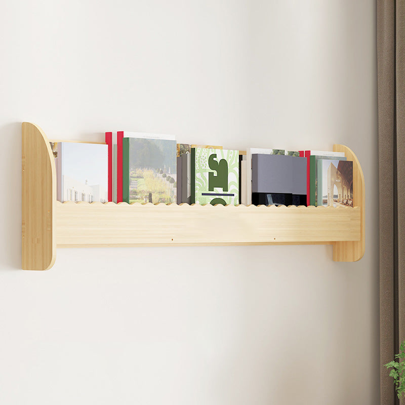 Contemporary Style Bookshelf Solid Wood Wall Mounted Bookcase for Home Office 47.2"L x 4.3"W x 12.6"H Clearhalo 'Bookcases' 'furn' 'furn_bookcases' 'Furniture' 'furniture_bookcases' 'kitchen' 'kitchen_bookcases' 'Living Room Furniture' 'Office Furniture' 4726970