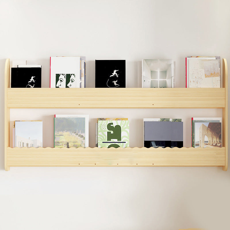 Contemporary Style Bookshelf Solid Wood Wall Mounted Bookcase for Home Office 47.2"L x 4.3"W x 24"H Clearhalo 'Bookcases' 'furn' 'furn_bookcases' 'Furniture' 'furniture_bookcases' 'kitchen' 'kitchen_bookcases' 'Living Room Furniture' 'Office Furniture' 4726971