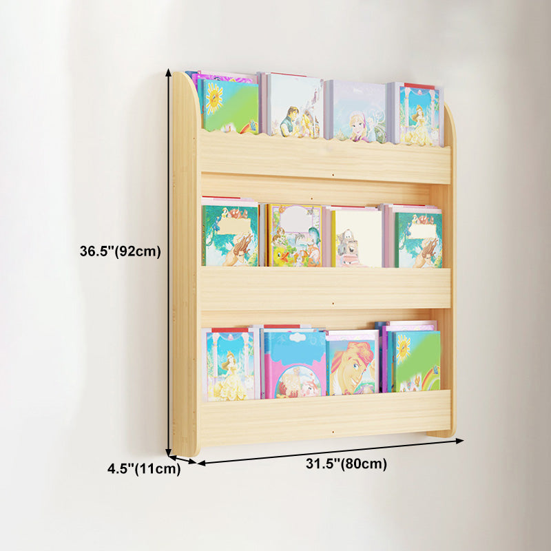 Contemporary Style Bookshelf Solid Wood Wall Mounted Bookcase for Home Office Clearhalo 'Bookcases' 'furn' 'furn_bookcases' 'Furniture' 'furniture_bookcases' 'kitchen' 'kitchen_bookcases' 'Living Room Furniture' 'Office Furniture' 4726980