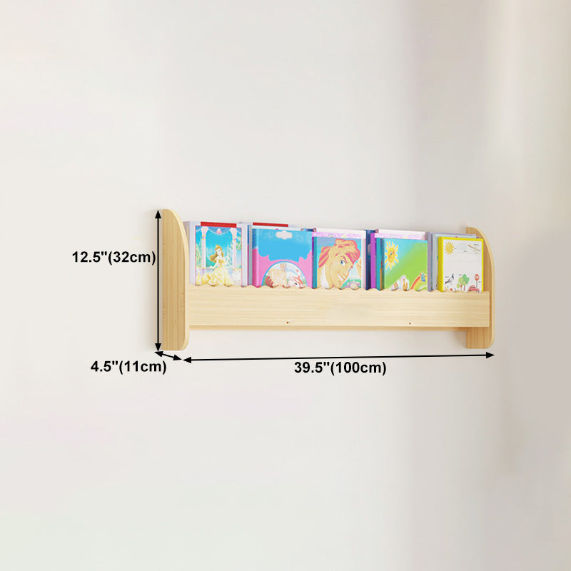 Contemporary Style Bookshelf Solid Wood Wall Mounted Bookcase for Home Office Clearhalo 'Bookcases' 'furn' 'furn_bookcases' 'Furniture' 'furniture_bookcases' 'kitchen' 'kitchen_bookcases' 'Living Room Furniture' 'Office Furniture' 4726987