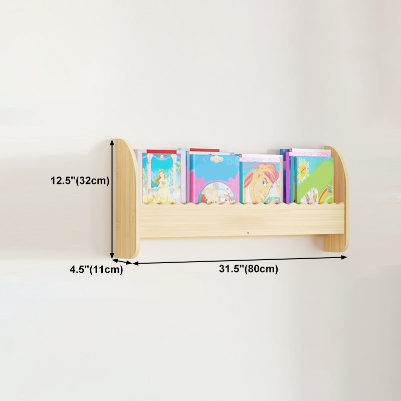 Contemporary Style Bookshelf Solid Wood Wall Mounted Bookcase for Home Office Clearhalo 'Bookcases' 'furn' 'furn_bookcases' 'Furniture' 'furniture_bookcases' 'kitchen' 'kitchen_bookcases' 'Living Room Furniture' 'Office Furniture' 4726988