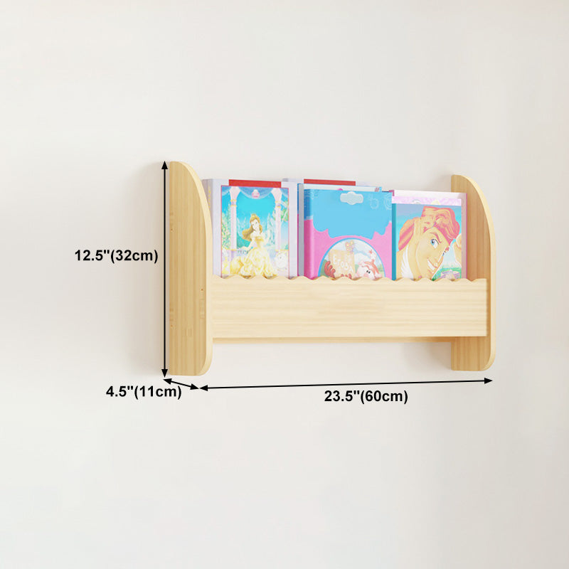 Contemporary Style Bookshelf Solid Wood Wall Mounted Bookcase for Home Office Clearhalo 'Bookcases' 'furn' 'furn_bookcases' 'Furniture' 'furniture_bookcases' 'kitchen' 'kitchen_bookcases' 'Living Room Furniture' 'Office Furniture' 4726989