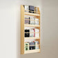 Wood Floating Bookcase Contemporary Style Wall Mounted Book Shelf 23.6"L x 4.7"W x 46.5"H Clearhalo 'Bookcases' 'furn' 'furn_bookcases' 'Furniture' 'furniture_bookcases' 'kitchen' 'kitchen_bookcases' 'Living Room Furniture' 'Office Furniture' 4726990
