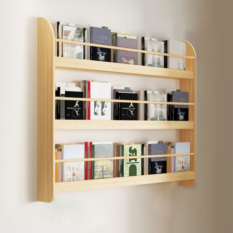 Wood Floating Bookcase Contemporary Style Wall Mounted Book Shelf 47.2"L x 4.7"W x 36.2"H Clearhalo 'Bookcases' 'furn' 'furn_bookcases' 'Furniture' 'furniture_bookcases' 'kitchen' 'kitchen_bookcases' 'Living Room Furniture' 'Office Furniture' 4726996