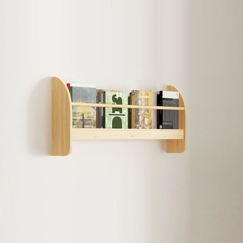 Wood Floating Bookcase Contemporary Style Wall Mounted Book Shelf 31.5"L x 4.7"W x 12.6"H Clearhalo 'Bookcases' 'furn' 'furn_bookcases' 'Furniture' 'furniture_bookcases' 'kitchen' 'kitchen_bookcases' 'Living Room Furniture' 'Office Furniture' 4727000