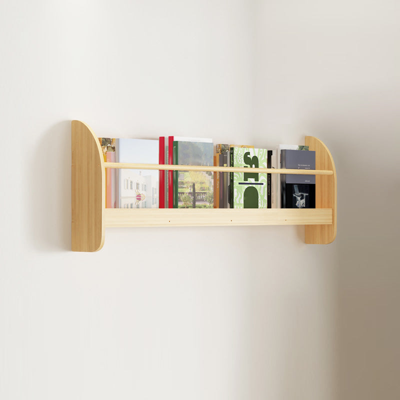 Wood Floating Bookcase Contemporary Style Wall Mounted Book Shelf 39.4"L x 4.7"W x 12.6"H Clearhalo 'Bookcases' 'furn' 'furn_bookcases' 'Furniture' 'furniture_bookcases' 'kitchen' 'kitchen_bookcases' 'Living Room Furniture' 'Office Furniture' 4727001