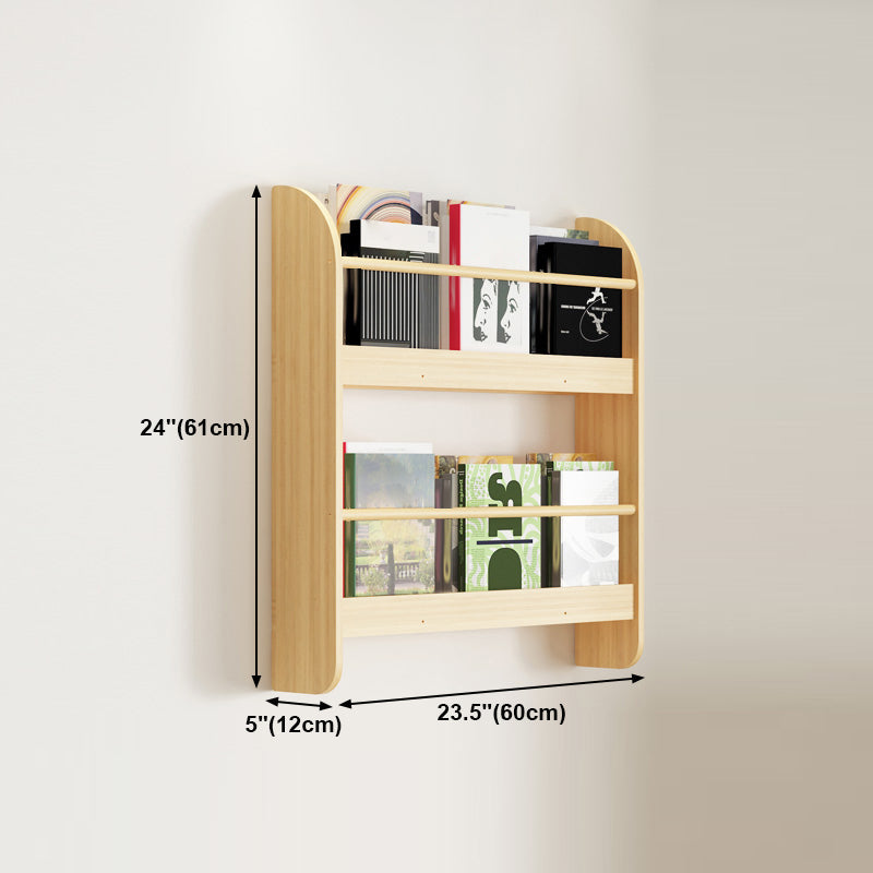Wood Floating Bookcase Contemporary Style Wall Mounted Book Shelf Clearhalo 'Bookcases' 'furn' 'furn_bookcases' 'Furniture' 'furniture_bookcases' 'kitchen' 'kitchen_bookcases' 'Living Room Furniture' 'Office Furniture' 4727017