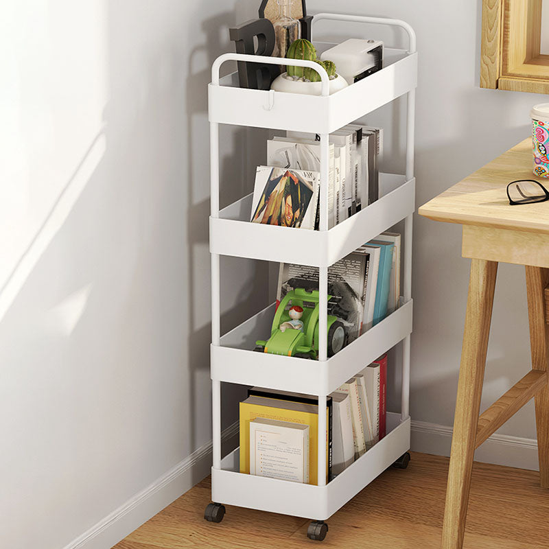 Contemporary Style Bookshelf with Casters Wheel Book Shelf for Home Office Study Room Clearhalo 'Bookcases' 'furn' 'furn_bookcases' 'Furniture' 'furniture_bookcases' 'kitchen' 'kitchen_bookcases' 'Living Room Furniture' 'Office Furniture' 4727022