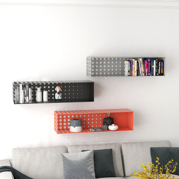 9.8" Tall Bookcase Contemporary Style Wall Mounted Closed Back Bookshelf Clearhalo 'Bookcases' 'furn' 'furn_bookcases' 'Furniture' 'furniture_bookcases' 'kitchen' 'kitchen_bookcases' 'Living Room Furniture' 'Office Furniture' 4727090