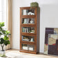 Solid Wood Standard Bookcase Contemporary Vertical Bookcase with Glass Doors 29.9"L x 13.8"W x 73.1"H Clearhalo 'Bookcases' 'furn' 'furn_bookcases' 'Furniture' 'furniture_bookcases' 'kitchen' 'kitchen_bookcases' 'Living Room Furniture' 'Office Furniture' 4727099