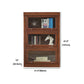 Solid Wood Standard Bookcase Contemporary Vertical Bookcase with Glass Doors Clearhalo 'Bookcases' 'furn' 'furn_bookcases' 'Furniture' 'furniture_bookcases' 'kitchen' 'kitchen_bookcases' 'Living Room Furniture' 'Office Furniture' 4727107