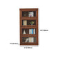 Solid Wood Standard Bookcase Contemporary Vertical Bookcase with Glass Doors Clearhalo 'Bookcases' 'furn' 'furn_bookcases' 'Furniture' 'furniture_bookcases' 'kitchen' 'kitchen_bookcases' 'Living Room Furniture' 'Office Furniture' 4727108