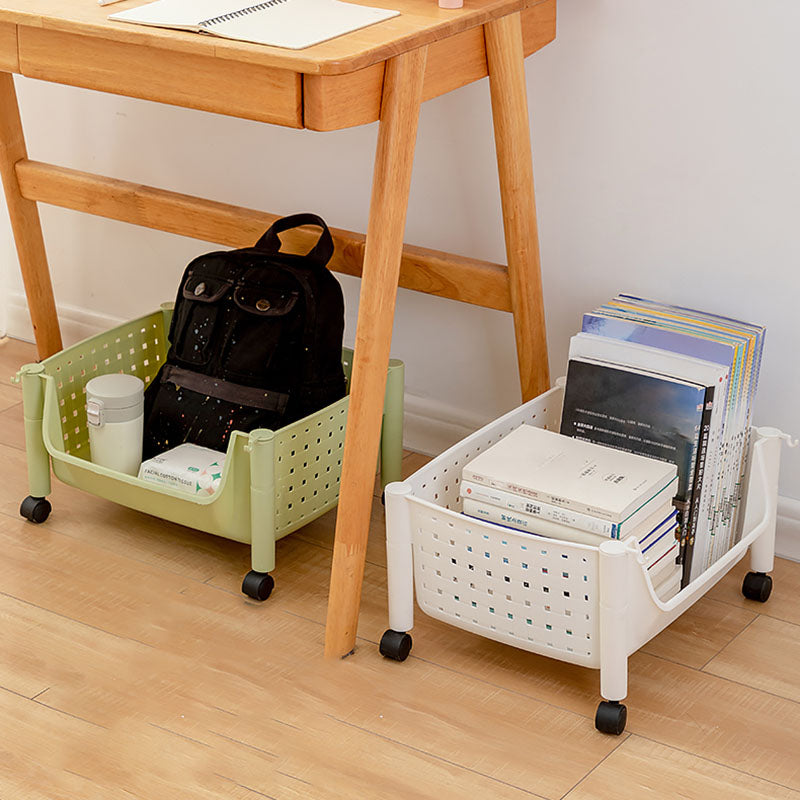 14" Wide Bookshelf Contemporary Style Bookcase with Casters for Home Office Clearhalo 'Bookcases' 'furn' 'furn_bookcases' 'Furniture' 'furniture_bookcases' 'kitchen' 'kitchen_bookcases' 'Living Room Furniture' 'Office Furniture' 4727181