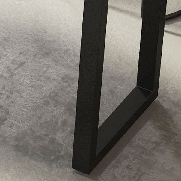 Brown Modern Style Bar Table in Solid Wood and Iron Coffee Shop Bar Table Clearhalo 'Bar Furniture' 'Bar Tables' 'bar_tables' 'furn' 'furn_bar_tables' 'Furniture' 'furniture_bar_tables' 'Kitchen & Dining Furniture' 4729500