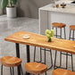 Brown Modern Style Specialty Bar Table Solid Wood and Iron Coffee Shop Bar Table Clearhalo 'Bar Furniture' 'Bar Tables' 'bar_tables' 'furn' 'furn_bar_tables' 'Furniture' 'furniture_bar_tables' 'Kitchen & Dining Furniture' 4729586