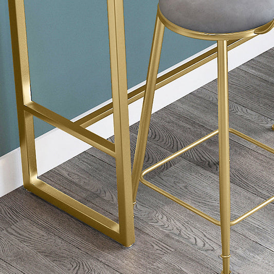 Rectangle Stone Bar Counter Traditional Luxury Bar Counter with Trestle Base Clearhalo 'Bar Furniture' 'Bar Tables' 'bar_tables' 'furn' 'furn_bar_tables' 'Furniture' 'furniture_bar_tables' 'Kitchen & Dining Furniture' 4729633