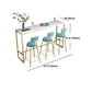 Rectangle Stone Bar Counter Traditional Luxury Bar Counter with Trestle Base Clearhalo 'Bar Furniture' 'Bar Tables' 'bar_tables' 'furn' 'furn_bar_tables' 'Furniture' 'furniture_bar_tables' 'Kitchen & Dining Furniture' 4729635