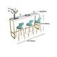 Rectangle Stone Bar Counter Traditional Luxury Bar Counter with Trestle Base Clearhalo 'Bar Furniture' 'Bar Tables' 'bar_tables' 'furn' 'furn_bar_tables' 'Furniture' 'furniture_bar_tables' 'Kitchen & Dining Furniture' 4729637
