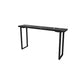 Stone Bar Counter Traditional Luxury Rectangle Bar Counter with Sled Base Black Without Chairs Clearhalo 'Bar Furniture' 'Bar Tables' 'bar_tables' 'furn' 'furn_bar_tables' 'Furniture' 'furniture_bar_tables' 'Kitchen & Dining Furniture' 4729651