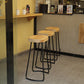 Modern Style Metal Bar Stool with Footrest Milk Tea Shop Bar Stool 30- Inches Clearhalo 'Bar Furniture' 'Bar Stools' 'bar_stools' 'furn' 'furn_bar_stools' 'Furniture' 'furniture_bar_stools' 'Kitchen & Dining Furniture' 4729715