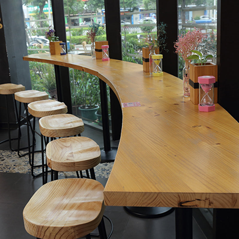 Modern Style Metal Bar Stool with Footrest Milk Tea Shop Bar Stool 30- Inches Clearhalo 'Bar Furniture' 'Bar Stools' 'bar_stools' 'furn' 'furn_bar_stools' 'Furniture' 'furniture_bar_stools' 'Kitchen & Dining Furniture' 4729717