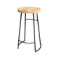 Modern Style Metal Bar Stool with Footrest Milk Tea Shop Bar Stool 30- Inches Clearhalo 'Bar Furniture' 'Bar Stools' 'bar_stools' 'furn' 'furn_bar_stools' 'Furniture' 'furniture_bar_stools' 'Kitchen & Dining Furniture' 4729718