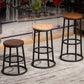 Modern Style Iron Bar Stool With Footrest Game Hall Bar Stool 30-inches Clearhalo 'Bar Furniture' 'Bar Stools' 'bar_stools' 'furn' 'furn_bar_stools' 'Furniture' 'furniture_bar_stools' 'Kitchen & Dining Furniture' 4729743