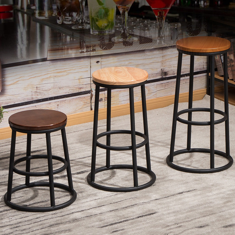 Modern Style Iron Bar Stool With Footrest Game Hall Bar Stool 30-inches Clearhalo 'Bar Furniture' 'Bar Stools' 'bar_stools' 'furn' 'furn_bar_stools' 'Furniture' 'furniture_bar_stools' 'Kitchen & Dining Furniture' 4729743