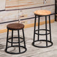 Modern Style Iron Bar Stool With Footrest Game Hall Bar Stool 30-inches Clearhalo 'Bar Furniture' 'Bar Stools' 'bar_stools' 'furn' 'furn_bar_stools' 'Furniture' 'furniture_bar_stools' 'Kitchen & Dining Furniture' 4729745