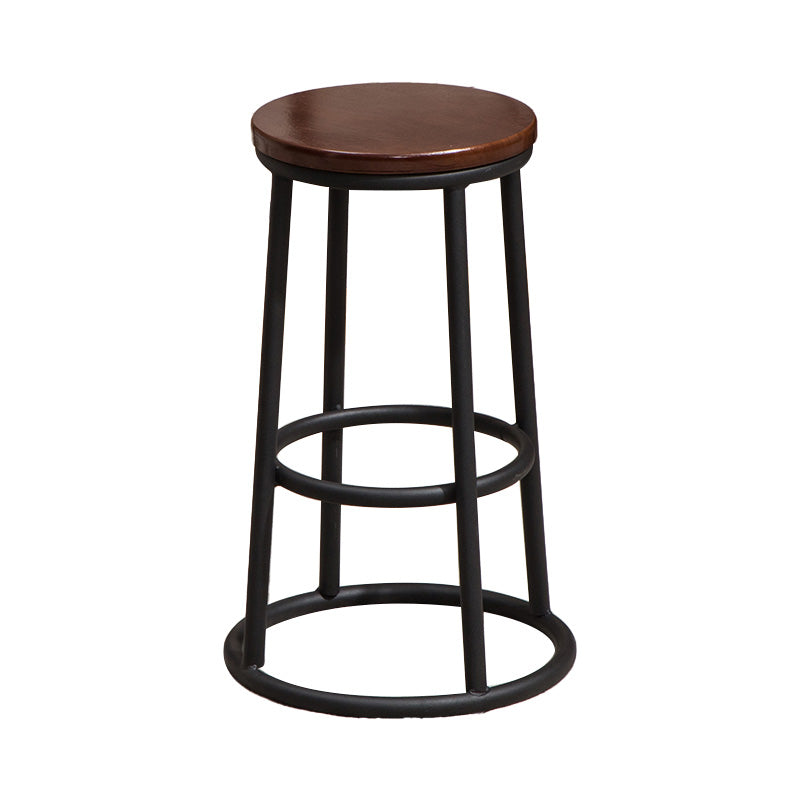 Modern Style Iron Bar Stool With Footrest Game Hall Bar Stool 30-inches Clearhalo 'Bar Furniture' 'Bar Stools' 'bar_stools' 'furn' 'furn_bar_stools' 'Furniture' 'furniture_bar_stools' 'Kitchen & Dining Furniture' 4729752