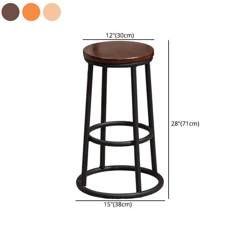 Modern Style Iron Bar Stool With Footrest Game Hall Bar Stool 30-inches Clearhalo 'Bar Furniture' 'Bar Stools' 'bar_stools' 'furn' 'furn_bar_stools' 'Furniture' 'furniture_bar_stools' 'Kitchen & Dining Furniture' 4729760