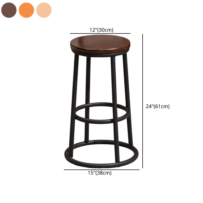 Modern Style Iron Bar Stool With Footrest Game Hall Bar Stool 30-inches Clearhalo 'Bar Furniture' 'Bar Stools' 'bar_stools' 'furn' 'furn_bar_stools' 'Furniture' 'furniture_bar_stools' 'Kitchen & Dining Furniture' 4729761