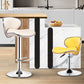 Modern Rotatable Backrest Counter Stool Steel Cashier Bar Stool with Leather Cushion Clearhalo 'Bar Furniture' 'Bar Stools' 'bar_stools' 'furn' 'furn_bar_stools' 'Furniture' 'furniture_bar_stools' 'Kitchen & Dining Furniture' 4729806