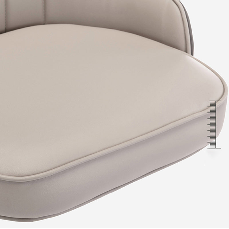 Modern Armless Backrest Counter Stool Iron Bedroom Bar Stool with Cushion and Pedal Clearhalo 'Bar Furniture' 'Bar Stools' 'bar_stools' 'furn' 'furn_bar_stools' 'Furniture' 'furniture_bar_stools' 'Kitchen & Dining Furniture' 4729934