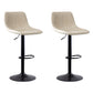 Modern Leather Adjustable Height Barstool Indoor Bar Stool with Low Back White 2 Piece Set Clearhalo 'Bar Furniture' 'Bar Stools' 'bar_stools' 'furn' 'furn_bar_stools' 'Furniture' 'furniture_bar_stools' 'Kitchen & Dining Furniture' 4730105