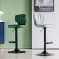 Contemporary Leather Swivel Barstool Indoor Bar Stool with Iron Legs and Low Back Clearhalo 'Bar Furniture' 'Bar Stools' 'bar_stools' 'furn' 'furn_bar_stools' 'Furniture' 'furniture_bar_stools' 'Kitchen & Dining Furniture' 4730123