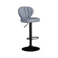 Contemporary Leather Swivel Barstool Indoor Bar Stool with Iron Legs and Low Back Clearhalo 'Bar Furniture' 'Bar Stools' 'bar_stools' 'furn' 'furn_bar_stools' 'Furniture' 'furniture_bar_stools' 'Kitchen & Dining Furniture' 4730129