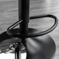Contemporary Leather Swivel Barstool Indoor Bar Stool with Iron Legs and Low Back Clearhalo 'Bar Furniture' 'Bar Stools' 'bar_stools' 'furn' 'furn_bar_stools' 'Furniture' 'furniture_bar_stools' 'Kitchen & Dining Furniture' 4730134