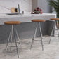 Industrial Style Barstools Leather Seats Metal 3 Legs Counter Stools for Dining Room Clearhalo 'Bar Furniture' 'Bar Stools' 'bar_stools' 'furn' 'furn_bar_stools' 'Furniture' 'furniture_bar_stools' 'Kitchen & Dining Furniture' 4730219