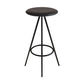 Industrial Style Barstools Leather Seats Metal 3 Legs Counter Stools for Dining Room Black Black 1 Piece Clearhalo 'Bar Furniture' 'Bar Stools' 'bar_stools' 'furn' 'furn_bar_stools' 'Furniture' 'furniture_bar_stools' 'Kitchen & Dining Furniture' 4730220