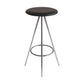 Industrial Style Barstools Leather Seats Metal 3 Legs Counter Stools for Dining Room Black Silver 1 Piece Clearhalo 'Bar Furniture' 'Bar Stools' 'bar_stools' 'furn' 'furn_bar_stools' 'Furniture' 'furniture_bar_stools' 'Kitchen & Dining Furniture' 4730221