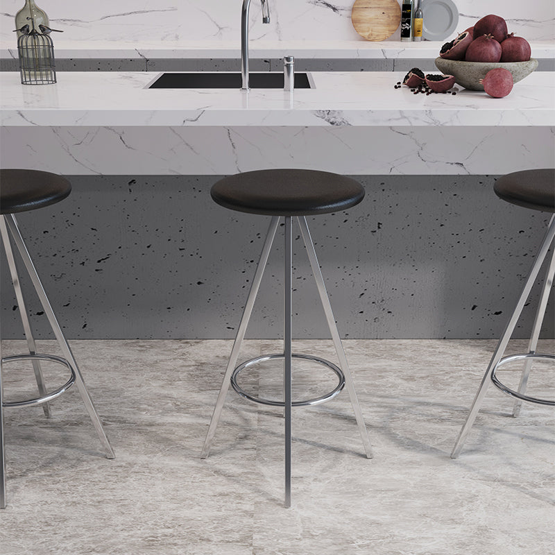 Industrial Style Barstools Leather Seats Metal 3 Legs Counter Stools for Dining Room Clearhalo 'Bar Furniture' 'Bar Stools' 'bar_stools' 'furn' 'furn_bar_stools' 'Furniture' 'furniture_bar_stools' 'Kitchen & Dining Furniture' 4730222