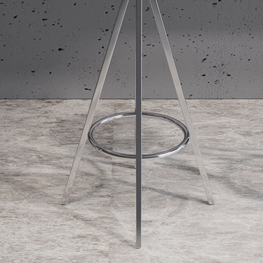 Industrial Style Barstools Leather Seats Metal 3 Legs Counter Stools for Dining Room Clearhalo 'Bar Furniture' 'Bar Stools' 'bar_stools' 'furn' 'furn_bar_stools' 'Furniture' 'furniture_bar_stools' 'Kitchen & Dining Furniture' 4730233