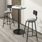 Nordic Style Velvet Barstool Indoor Black Iron 4 Legs Bar Stool for Coffee Shop Clearhalo 'Bar Furniture' 'Bar Stools' 'bar_stools' 'furn' 'furn_bar_stools' 'Furniture' 'furniture_bar_stools' 'Kitchen & Dining Furniture' 4730245