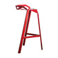 Industrial Stackable Iron Counter Stools Low Back 3 Legs Bar Stools with Footrest Red 1 Piece Clearhalo 'Bar Furniture' 'Bar Stools' 'bar_stools' 'furn' 'furn_bar_stools' 'Furniture' 'furniture_bar_stools' 'Kitchen & Dining Furniture' 4730358
