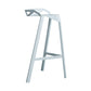 Industrial Stackable Iron Counter Stools Low Back 3 Legs Bar Stools with Footrest White 1 Piece Clearhalo 'Bar Furniture' 'Bar Stools' 'bar_stools' 'furn' 'furn_bar_stools' 'Furniture' 'furniture_bar_stools' 'Kitchen & Dining Furniture' 4730361