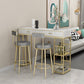 Scandinavian Upholstered Metal Counter Stools Low Back Bar Stools with Round Seat Clearhalo 'Bar Furniture' 'Bar Stools' 'bar_stools' 'furn' 'furn_bar_stools' 'Furniture' 'furniture_bar_stools' 'Kitchen & Dining Furniture' 4730412